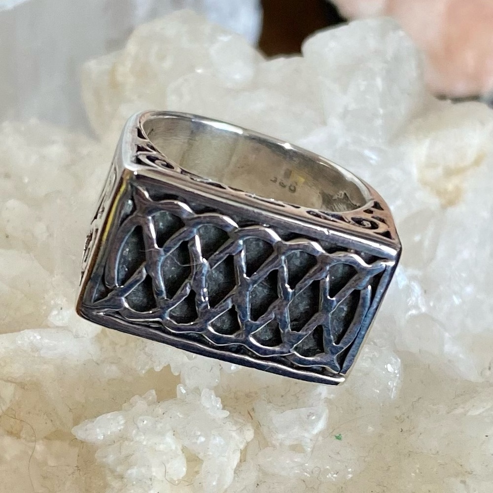 Celtic Design Large 925 Sterling Silver Ring